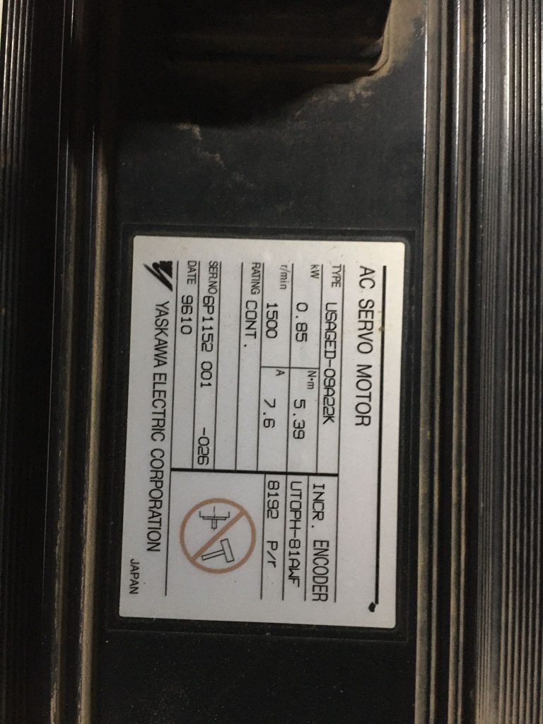 ASKAWA USAGED-09A22K 0.85 KW