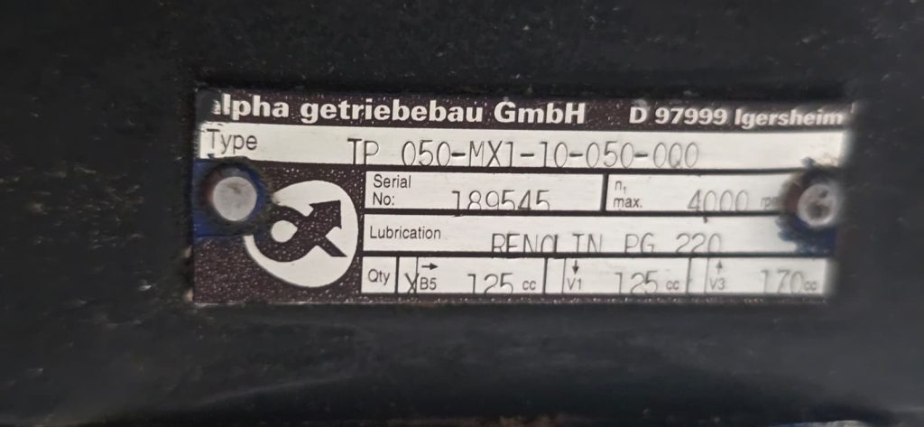 Alpha Getriebebau TP 050-MX1-10-050-000 Full