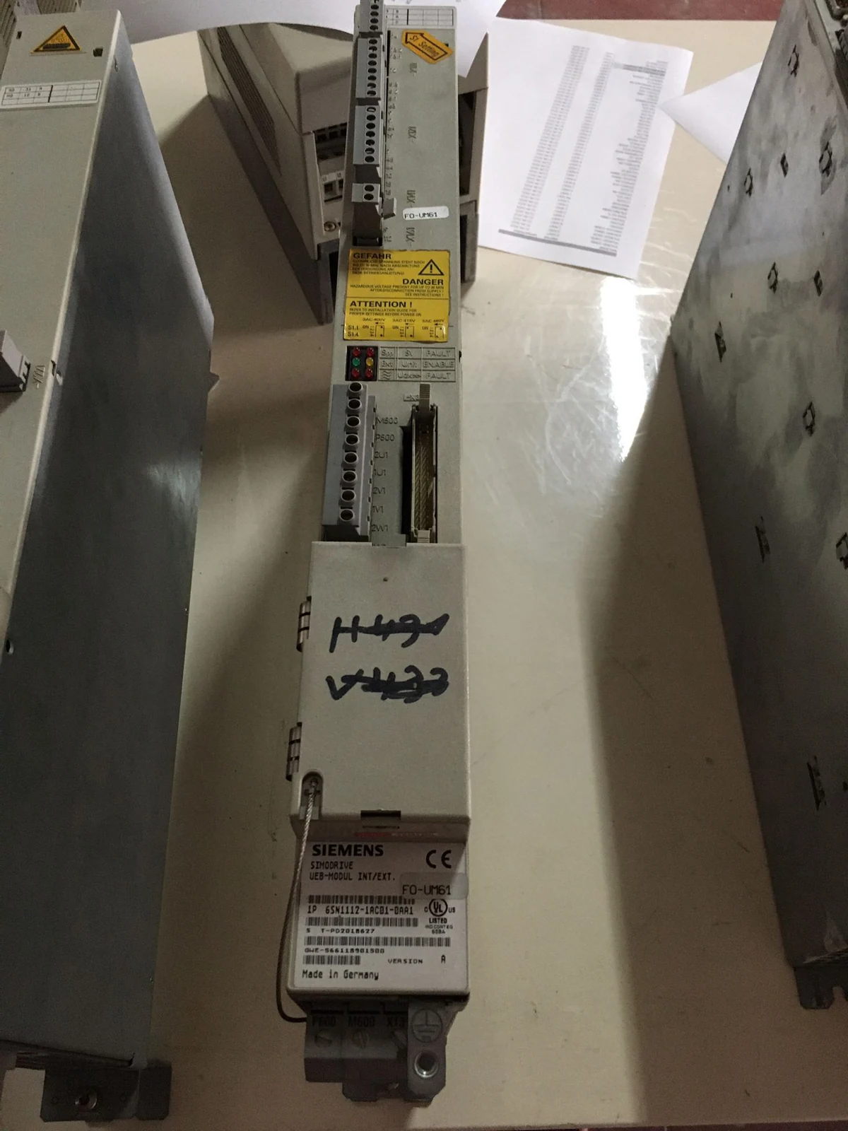 Siemens 6SN1112-1AC01-0AA1 İzleme Modülü yedek parça fotoğrafı 1