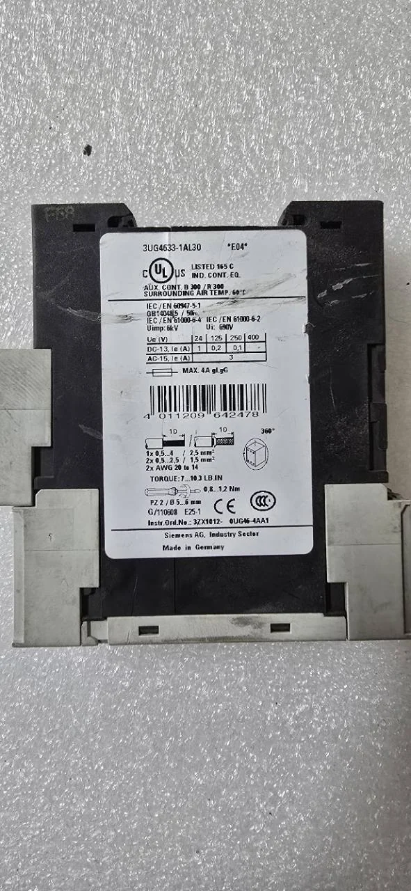Siemens SIRIUS 3UG4633-1AL30 Dijital Gerilim İzleme Rölesi yedek parça fotoğrafı 2